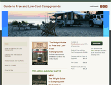 Tablet Screenshot of guidetofreecampgrounds.com